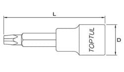 Socket Wrench Insert TOPTUL BCOA1630 image