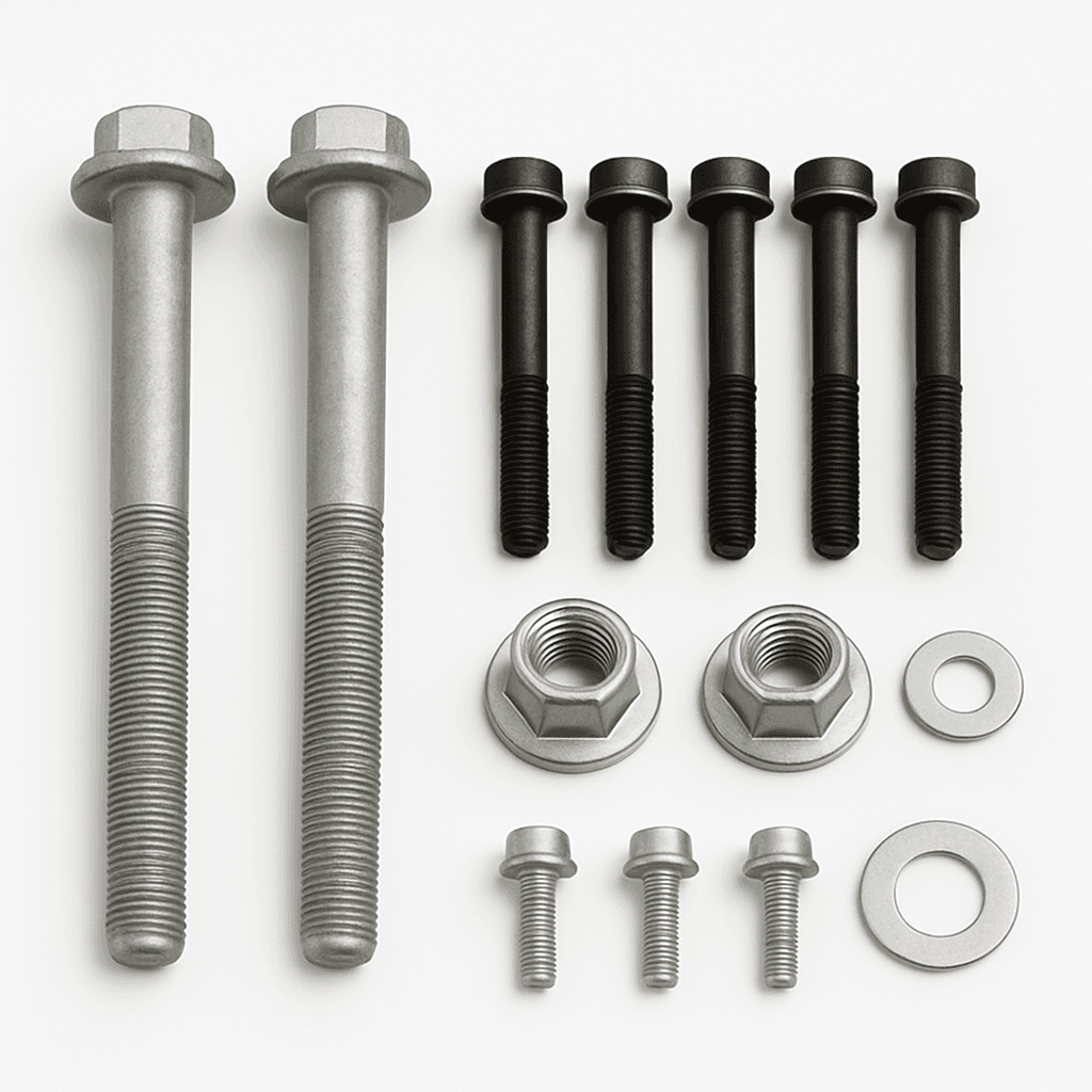 Suspension strut/wheel bearing housing screw kit