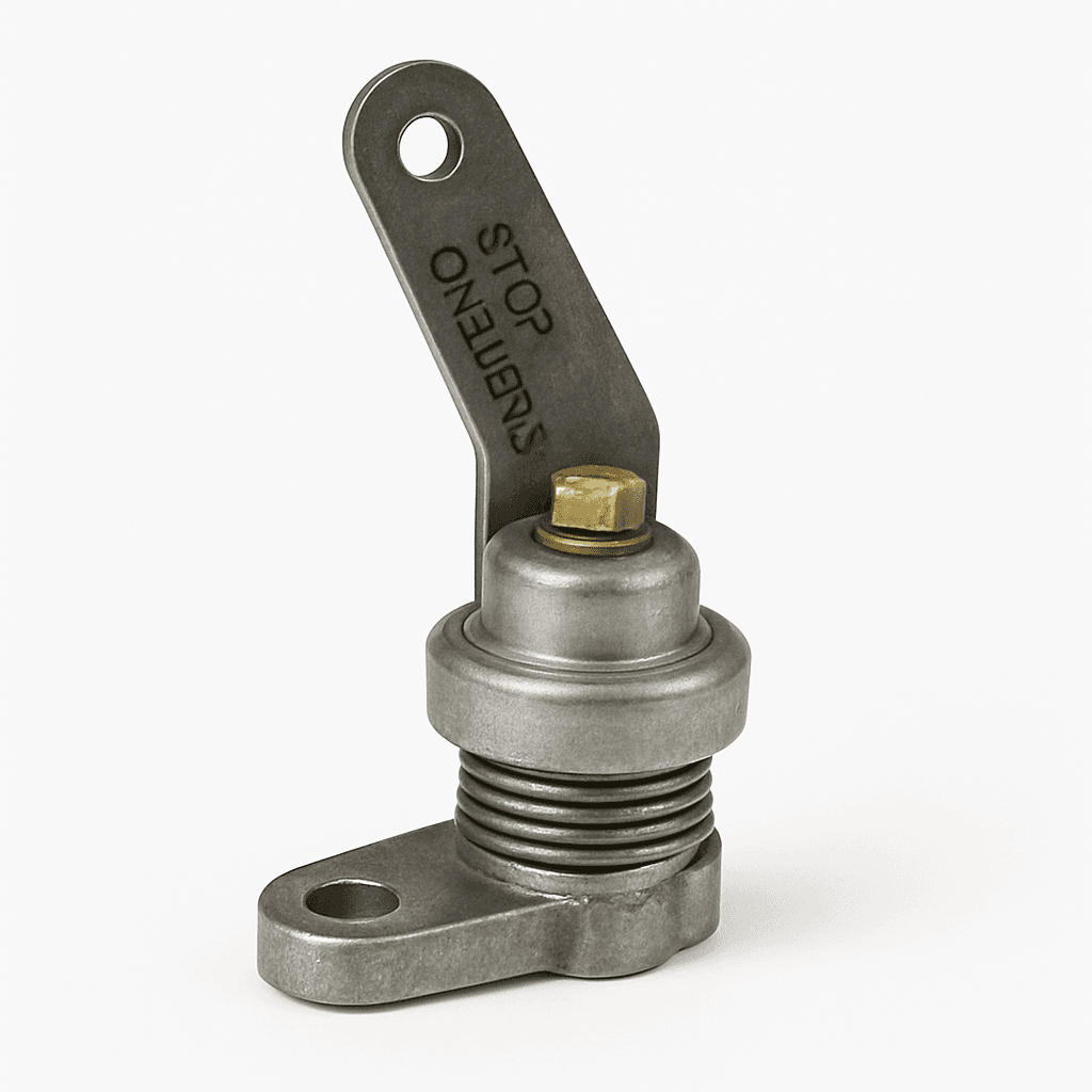 Carburettor stop lever