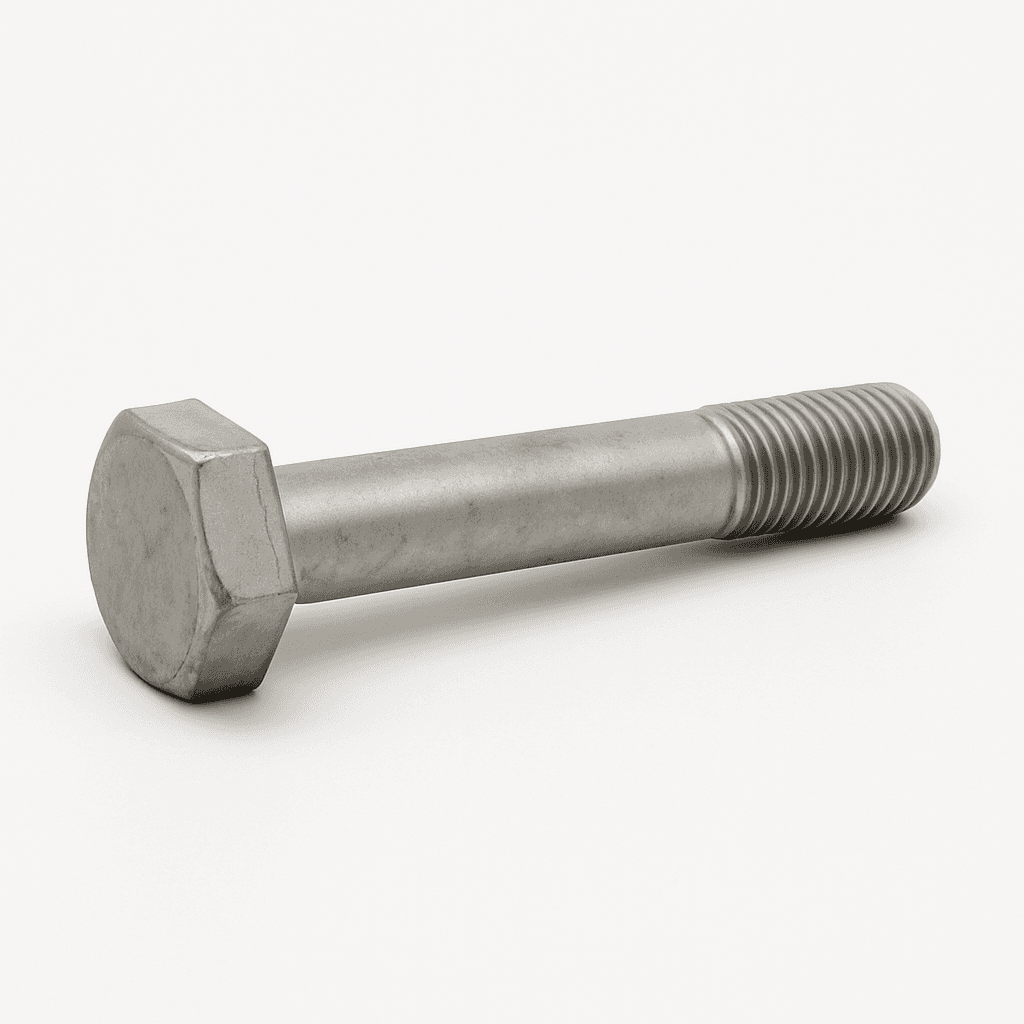Axle cross member fastening bolt