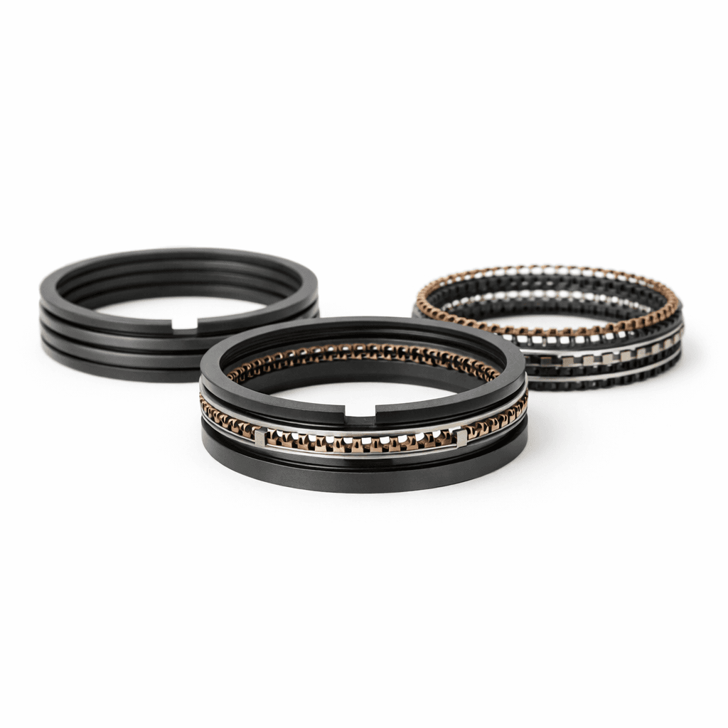 Air compressor piston ring set