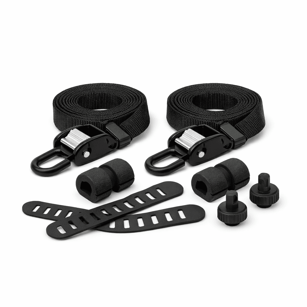 Bicycle rack strap kit