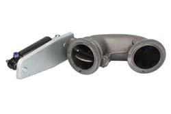 Engine brake exhaust gas flap