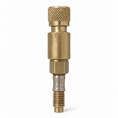 Spark plug/glow plug hole compressed air adapter
