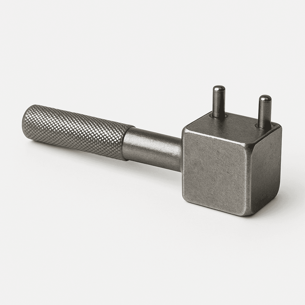 Shock absorber piston rod pin wrench