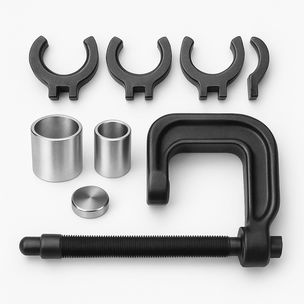 Press in/out tool clamping jaws set