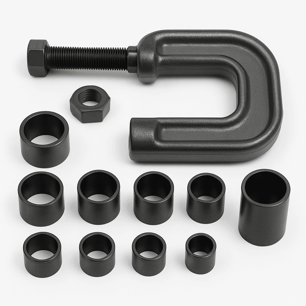 Press-fit/extraction tool set sleeve