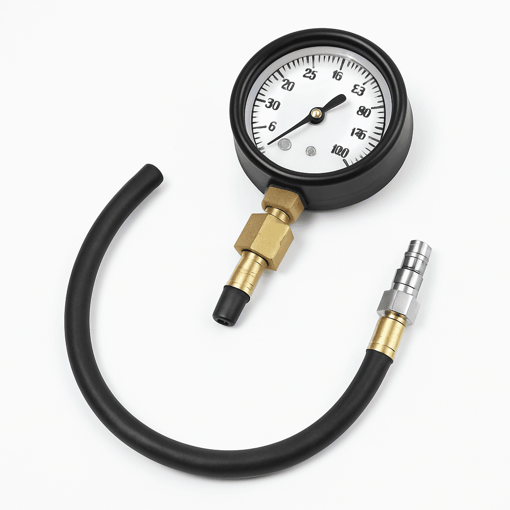 Fuel system pressure tester connection pieces