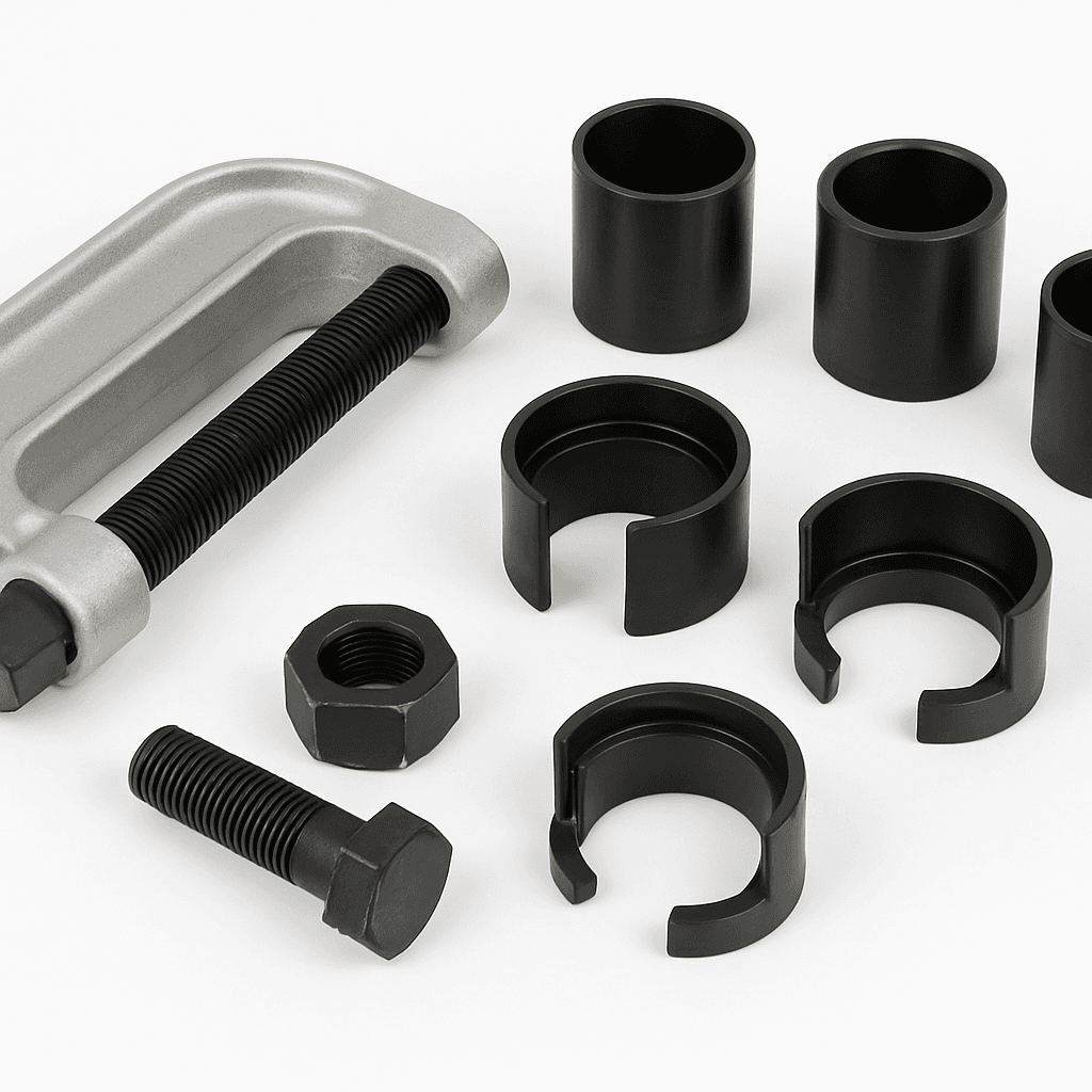 Mounting tool ball joint thrust piece set