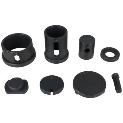 Triangular control arm mounting tool set