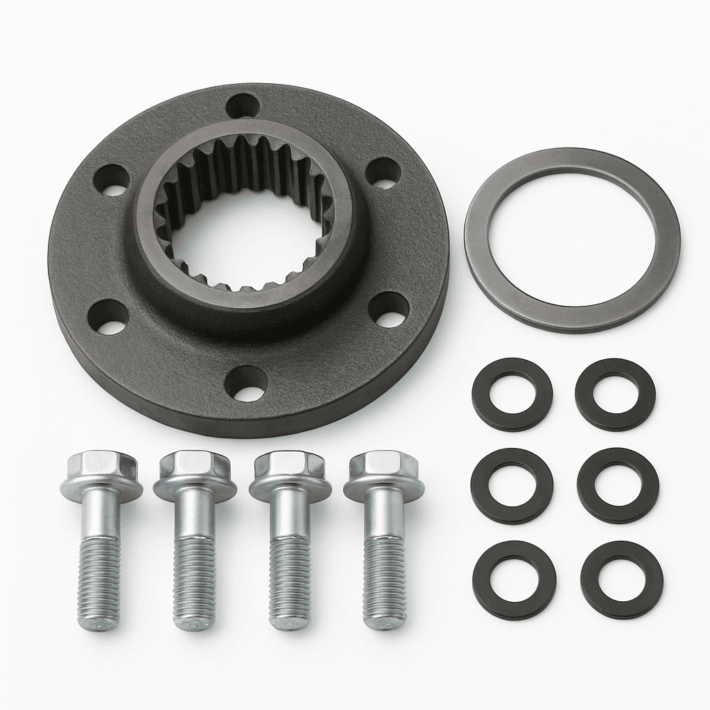 Turning machine mounting flange set