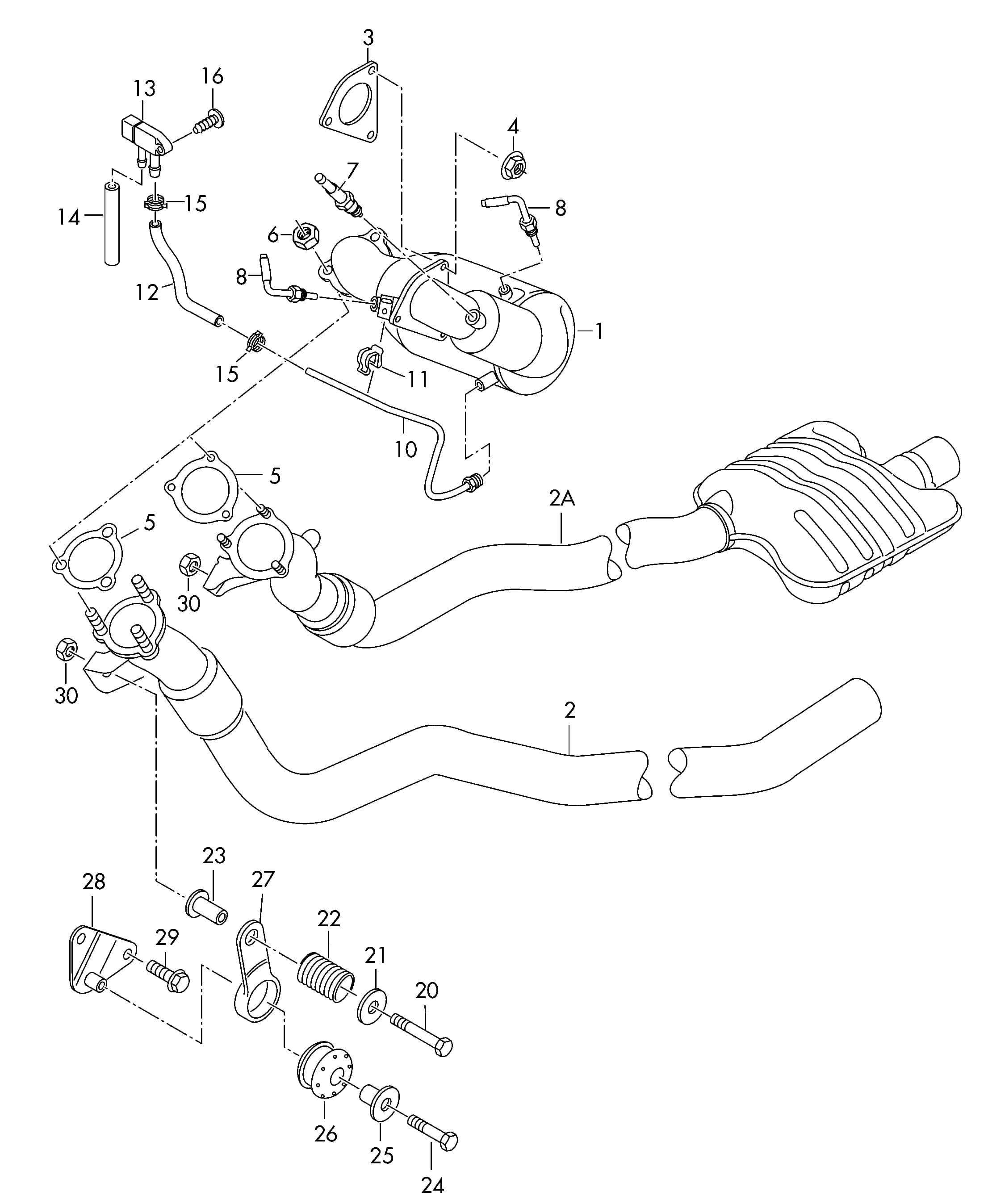 exhaust pipeD             >> -    MJ 2010 — 2012 — Fuel, exhaust, cooling › 25370