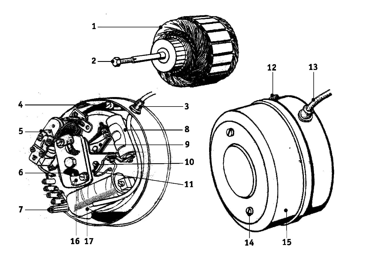 IGNITION WIRE — Motorcycle Classic 1-Cyl. — 12 Engine electrics › 12_0970 Alternator