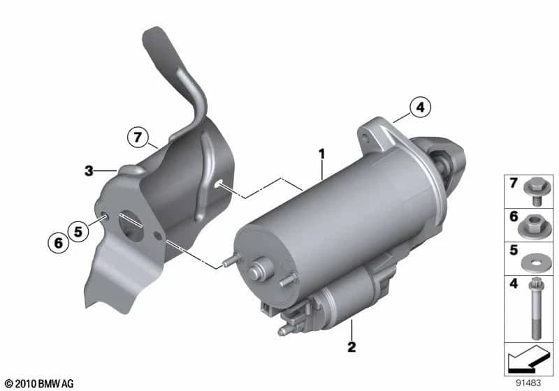 RP Starter motor — Z4 Z4 E89 (2009–2011) — Starter