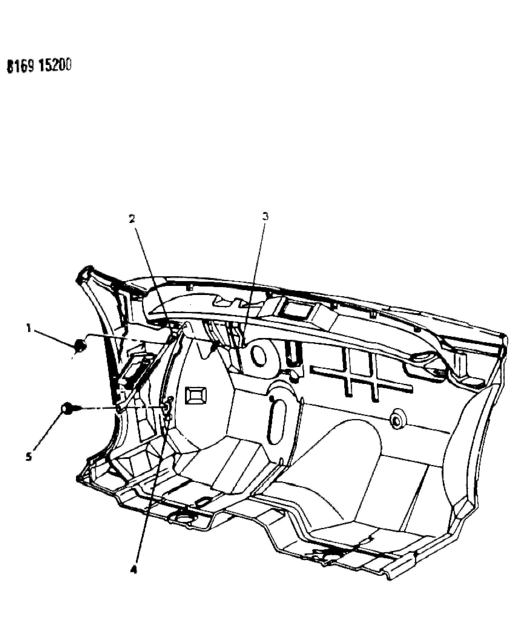 1988 P -PASSENGER (CANADA) (CANADA) — 23A BODY - SHEET METAL       EXCEPT DOOR › 138 138 BRACE DASH PANEL TO COWL, C BODY