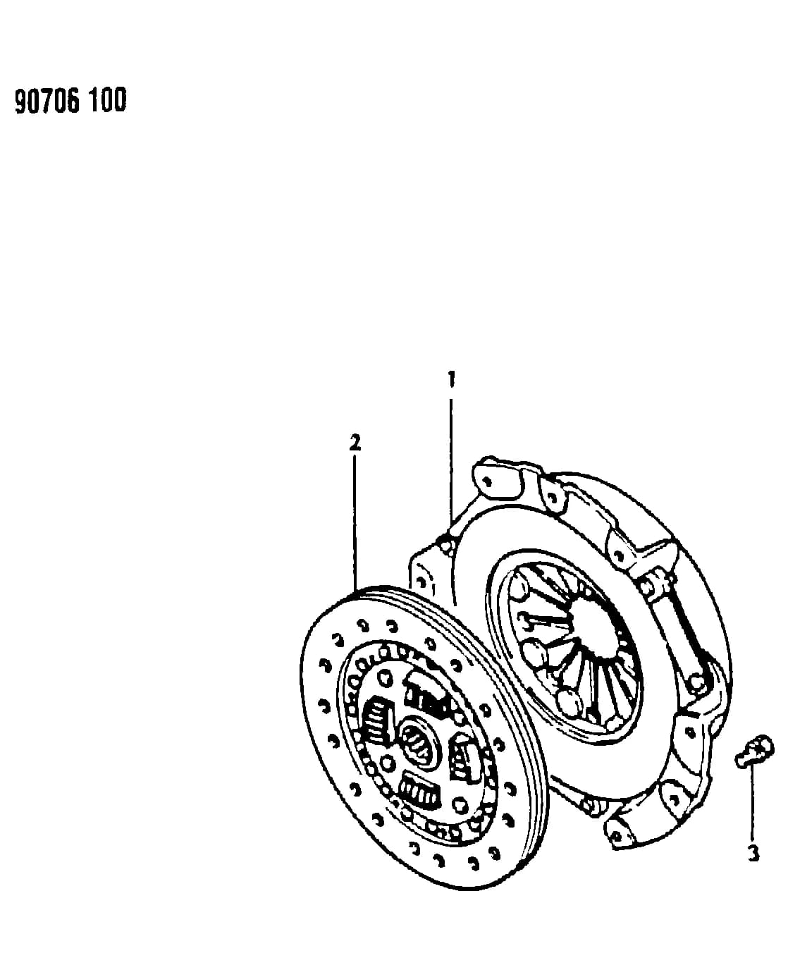 1990 I -IMPORT (CKD, EXPORT, MEXICO, US) — 6 CLUTCH › 01 1 CLUTCH, ALL MODELS