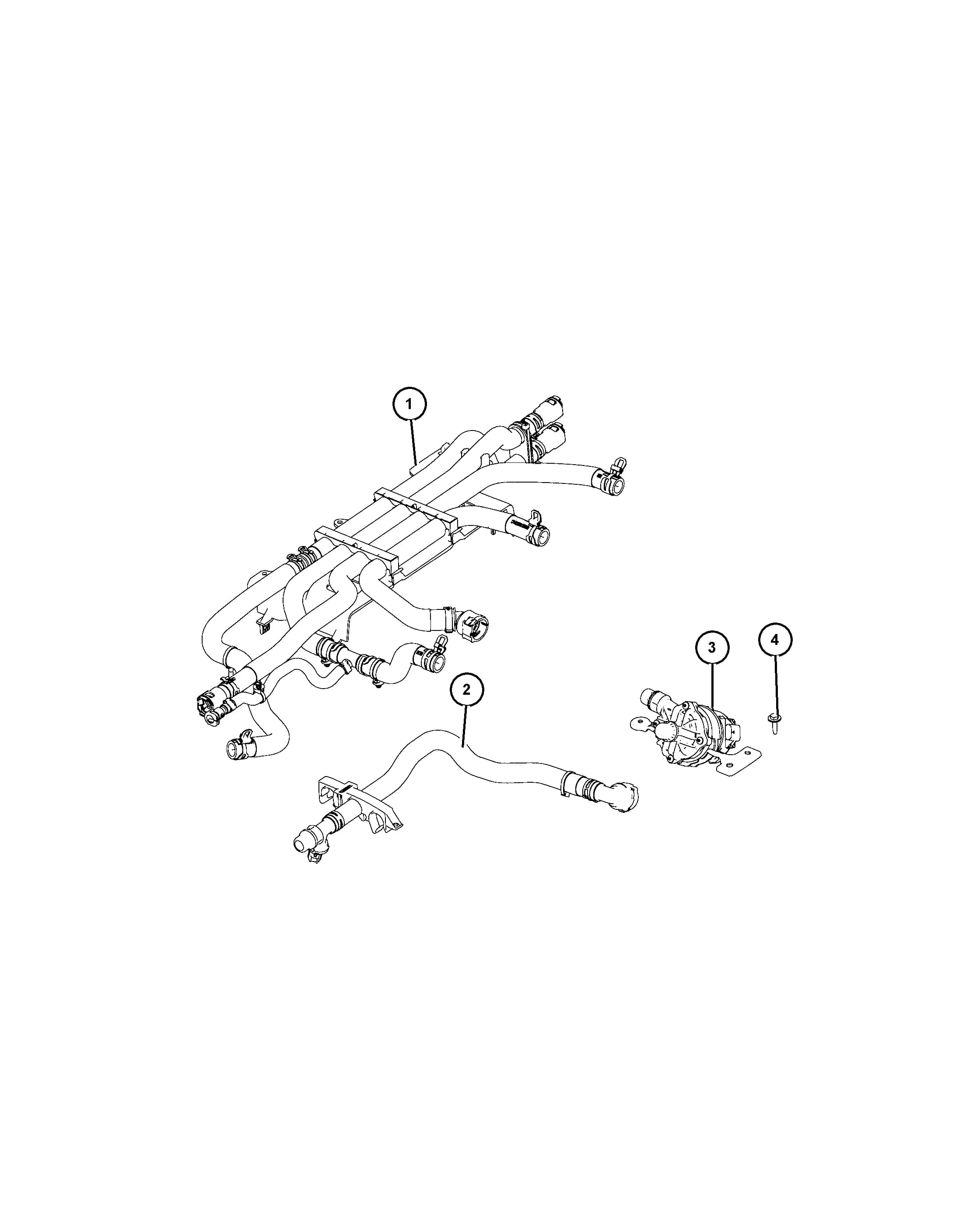 2017 RU - CHRYSLER PACIFICA — 7 COOLING › 13 915 COOLANT HOSE AND  AUXILIARY PUMP BATTERY AND ELECTRONICS [XDQ]