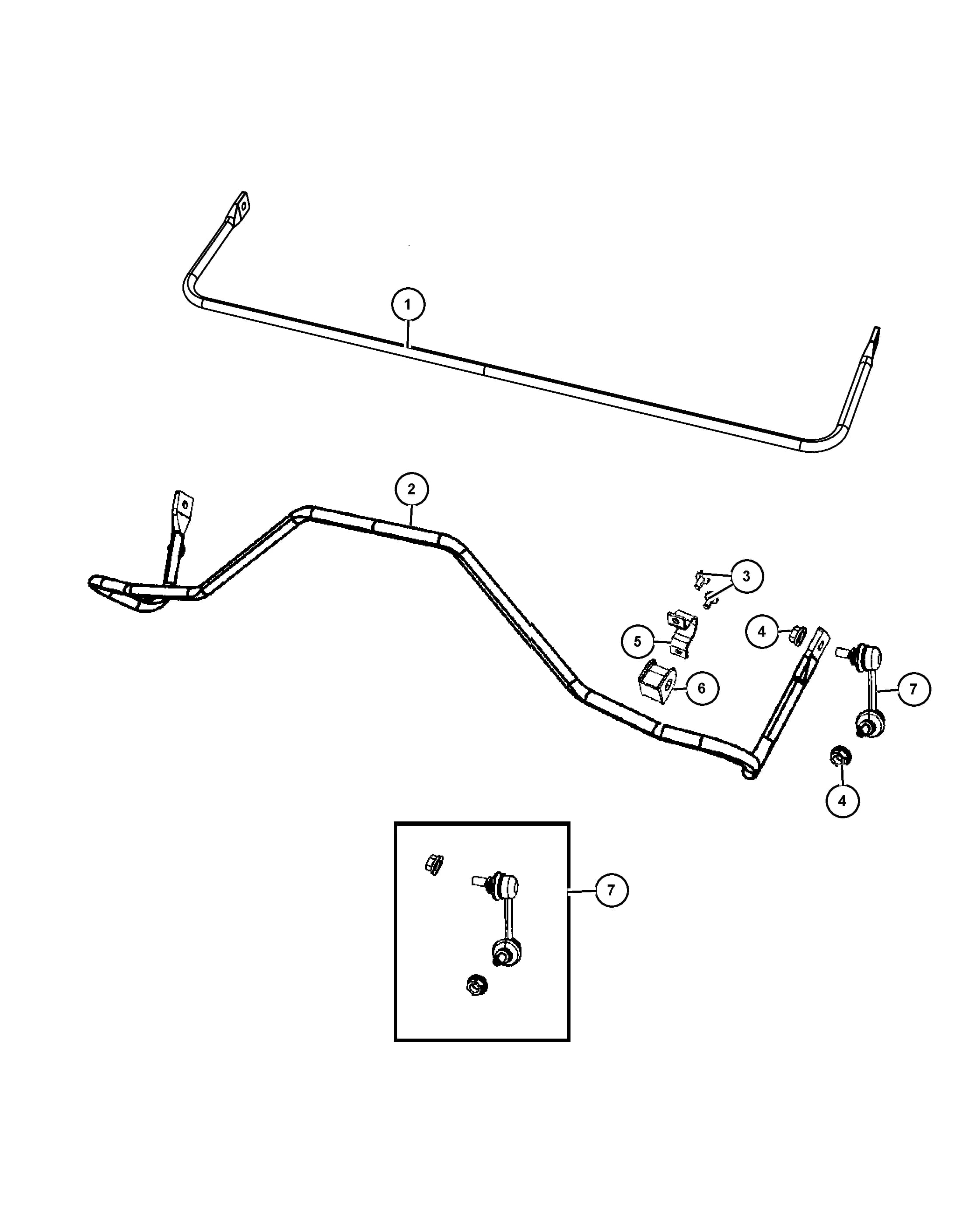 [SHC: Front and Rear Stabilizer Bars], [X85: Rear Suspension Parts Module] — 2017 MK - JEEP COMPASS/ PATRIOT — 17 REAR SUSPENSION › 02 205 STABILIZER BAR, REAR