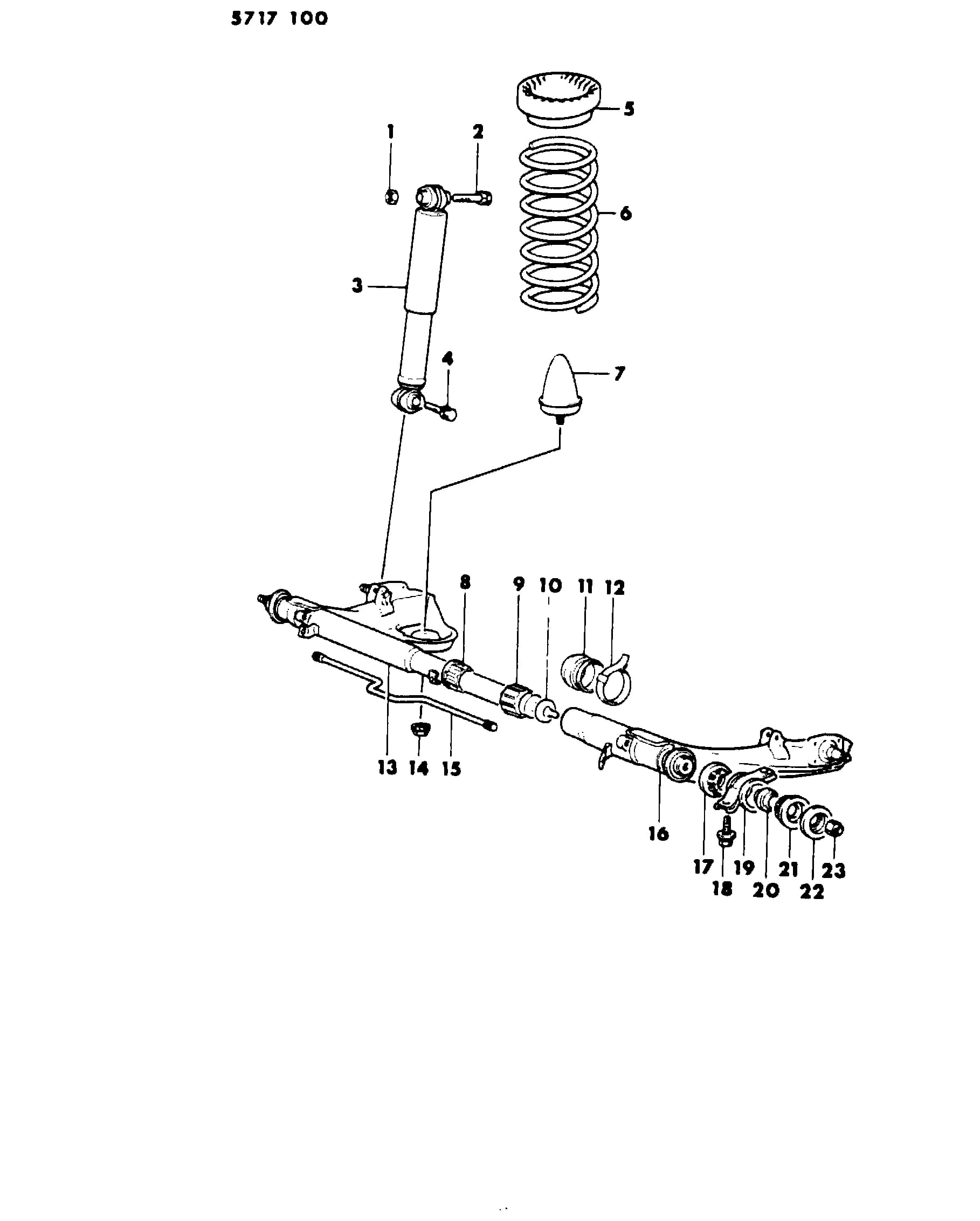 1985 I -IMPORT (CKD, EXPORT, MEXICO, US) (MEXICO) — 17 REAR SUSPENSION › 01 1 SUSPENSION, REAR, 24,41,44 FWD - COLT