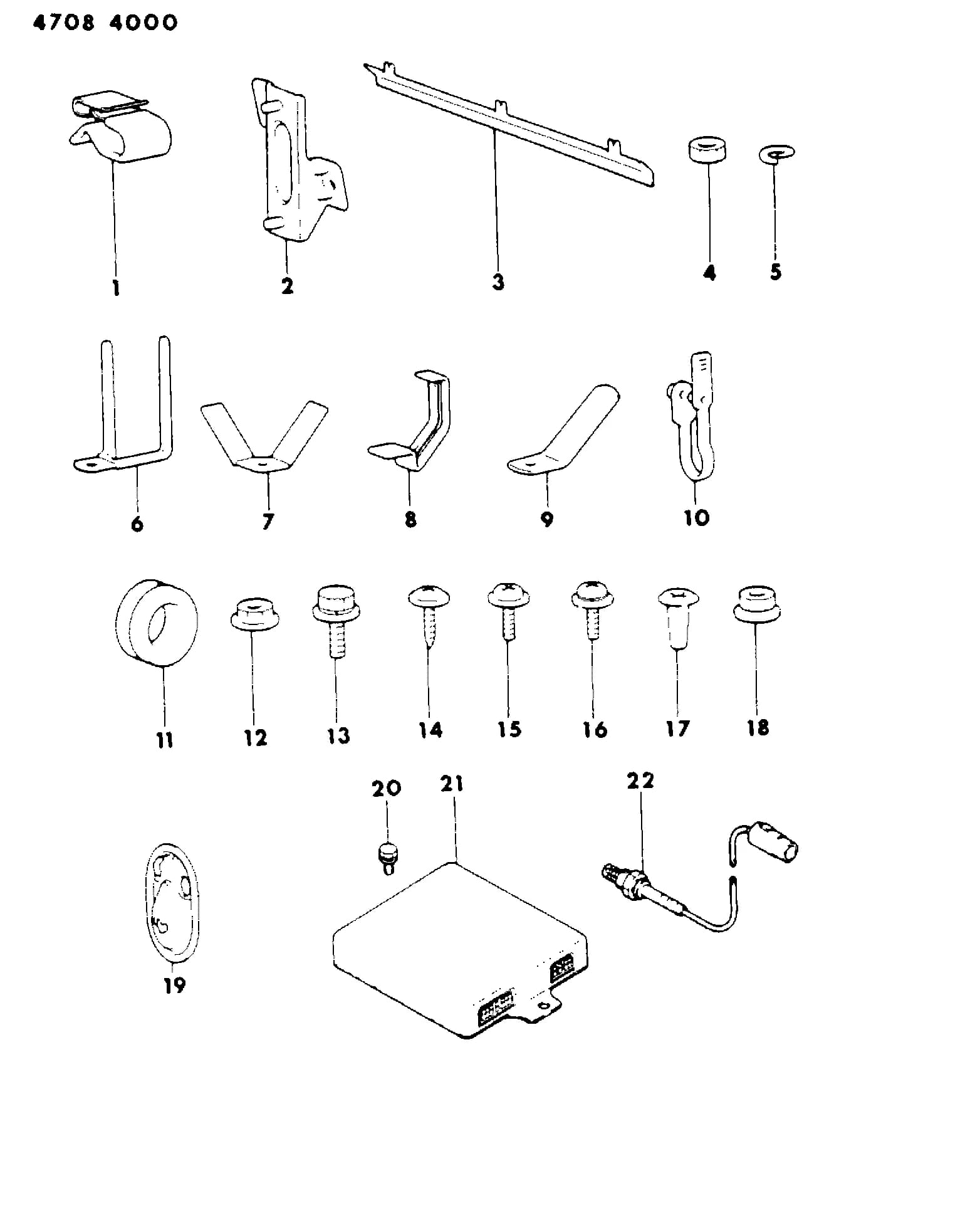 1984 I -IMPORT (CKD, EXPORT, MEXICO, US) (MEXICO) — 8 ELECTRICAL › 40 40 ATTACHING PARTS & ELECTRICAL CONTROLS, WIRING HARNESS 45 VISTA