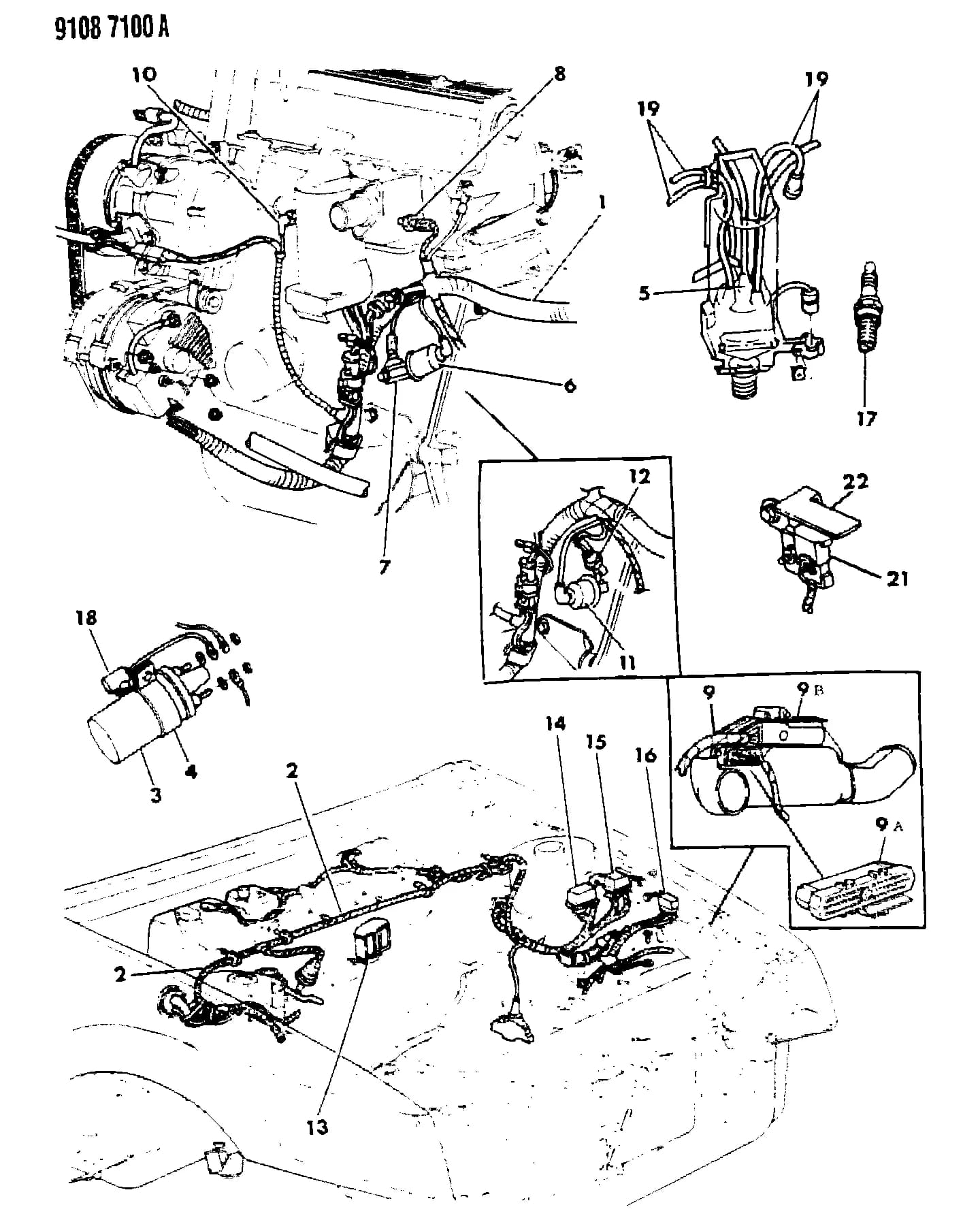WIRING, H/LAMP & DASH — 1989 P -PASSENGER (CANADA) — 8 ELECTRICAL › 65 65 WIRING--ENGINE-FRONT END & RELATED PARTS, J BODY