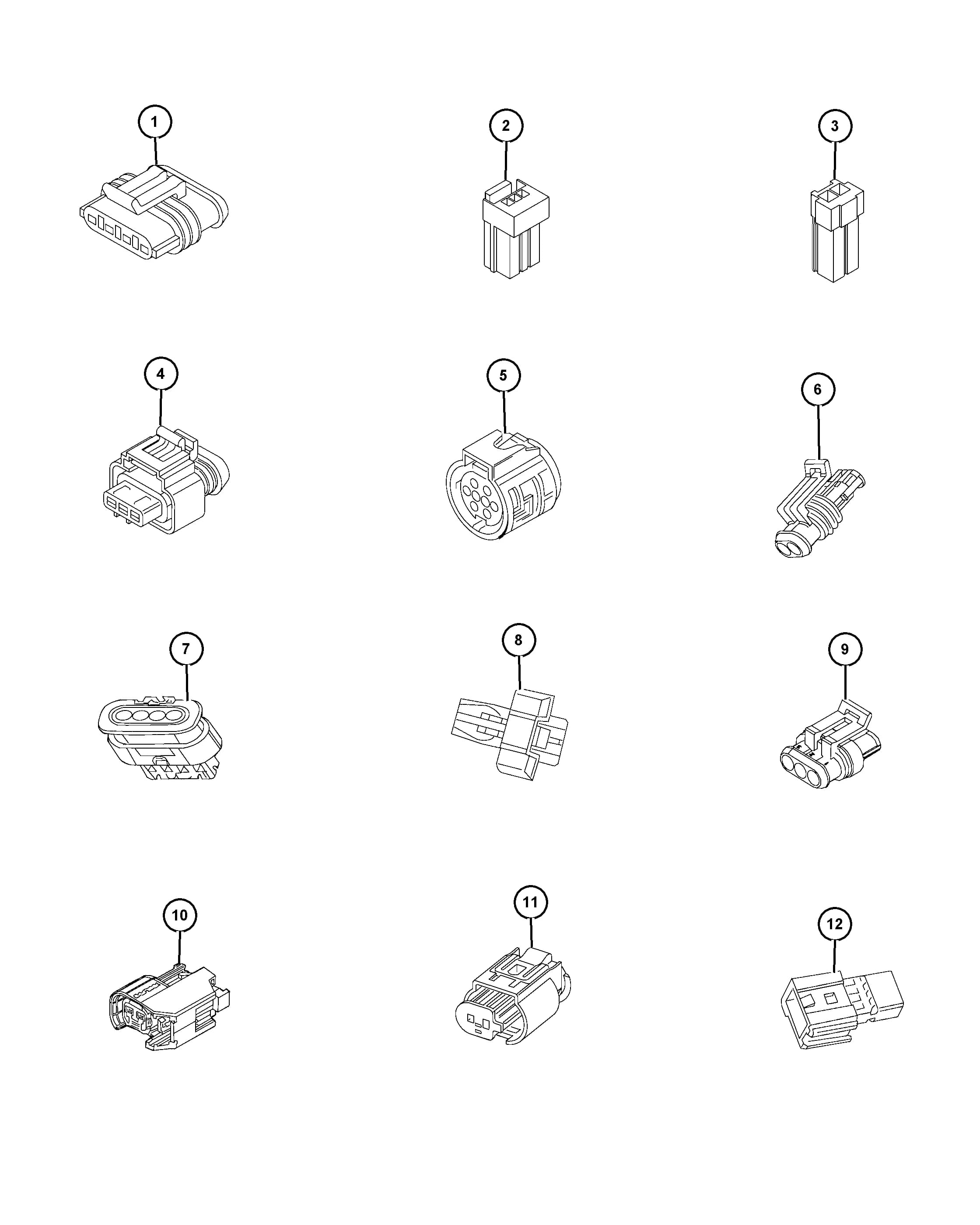 2017 B1 - JEEP RENEGADE (BRAZIL) (CKD, EXPORT, MEXICO) — 8 ELECTRICAL › 56 1607 WIRING REPAIR CONNECTORS