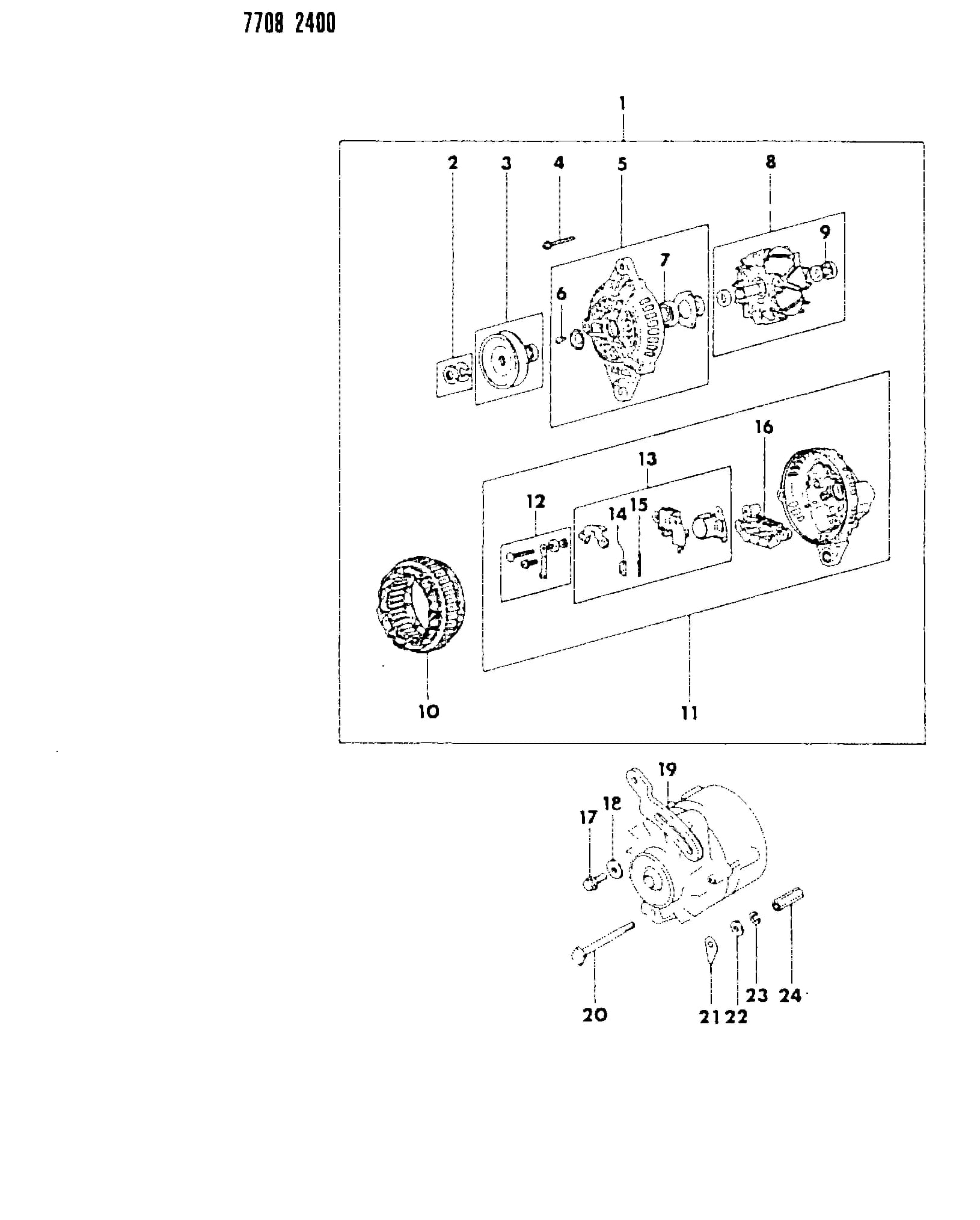 1988 I -IMPORT (CANADA) — 8 ELECTRICAL › 25 25 ALTERNATOR, F-ENGINE, CONQUEST