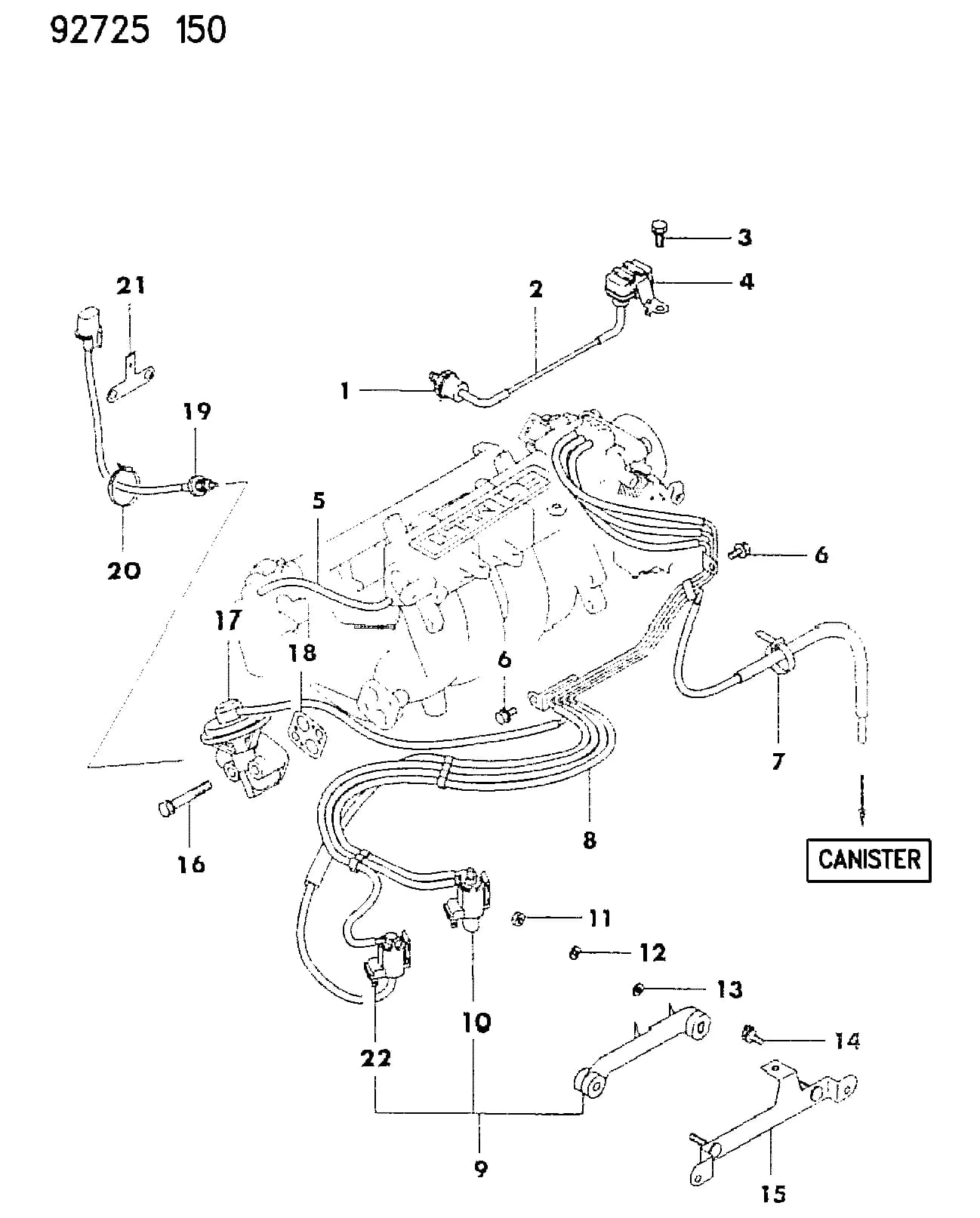 1993 I -IMPORT (CKD, EXPORT, MEXICO, US) — 25 EMISSION SYSTEMS › 02 2 EGR SYSTEM, 1993-94, E21,E41 COLT-SUMMIT