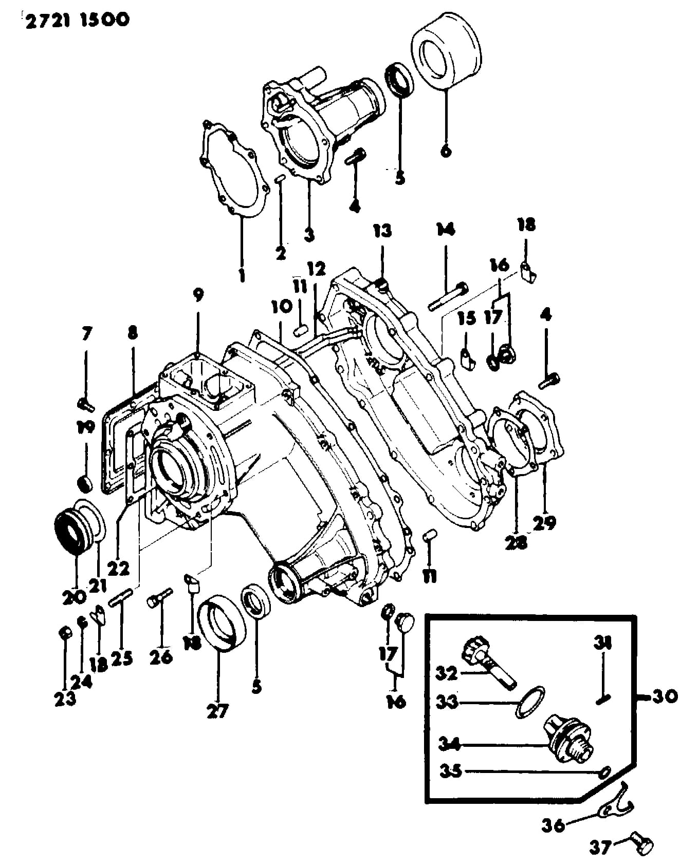 1982 I -IMPORT (US) (US) — 21M TRANSMISSION - MANUAL › 16 16 TRANSFER CASE (PICKUP 4 W.D.)
