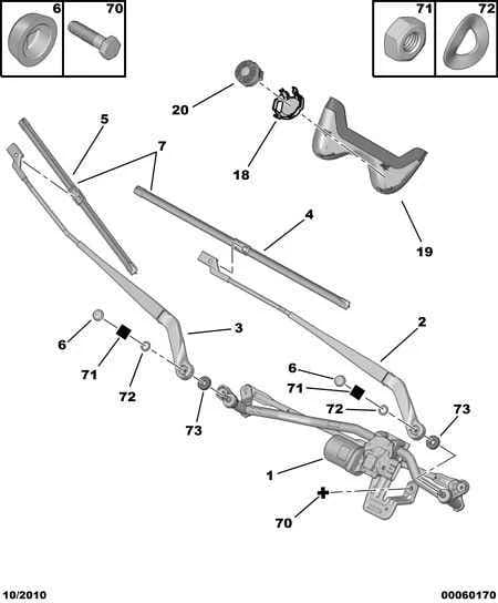 functions — wipe › WINDSCREEN WIPER MOTOR - CONROD ASSY