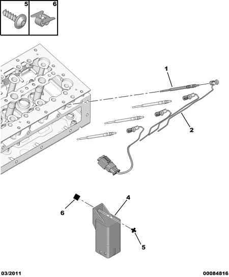 PREHEATING PLUG, Replaced by 5960 K4 — electrical components — pre-heating › PLUG - PREHEATING PLUG CONTROL BOX