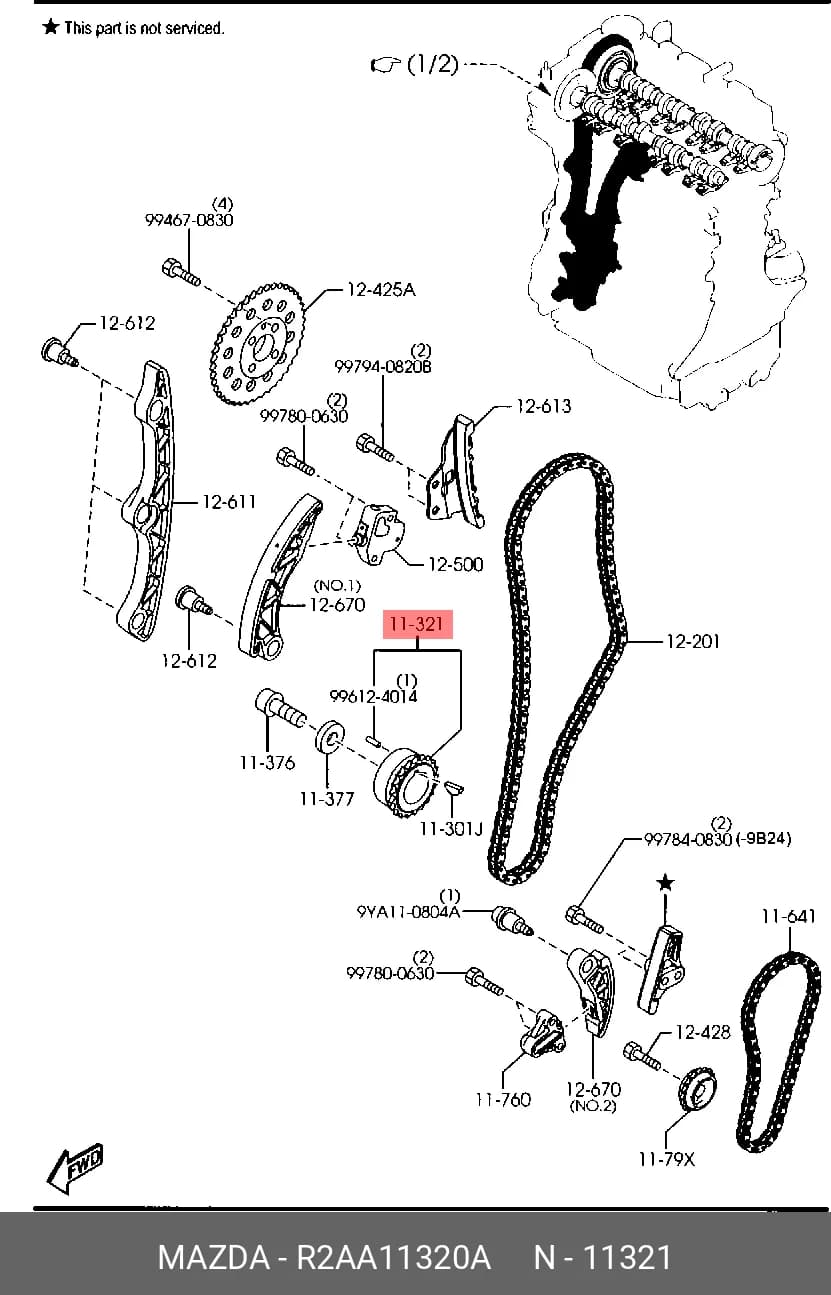 TENSIONER ASS`Y, CHAIN — Belts & Tensioners