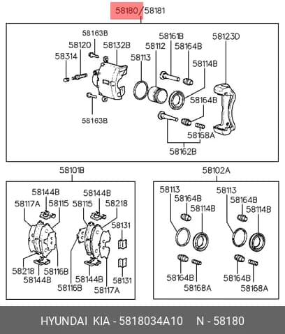 WHEEL CALLIPER ASSY — Caliper Assembly
