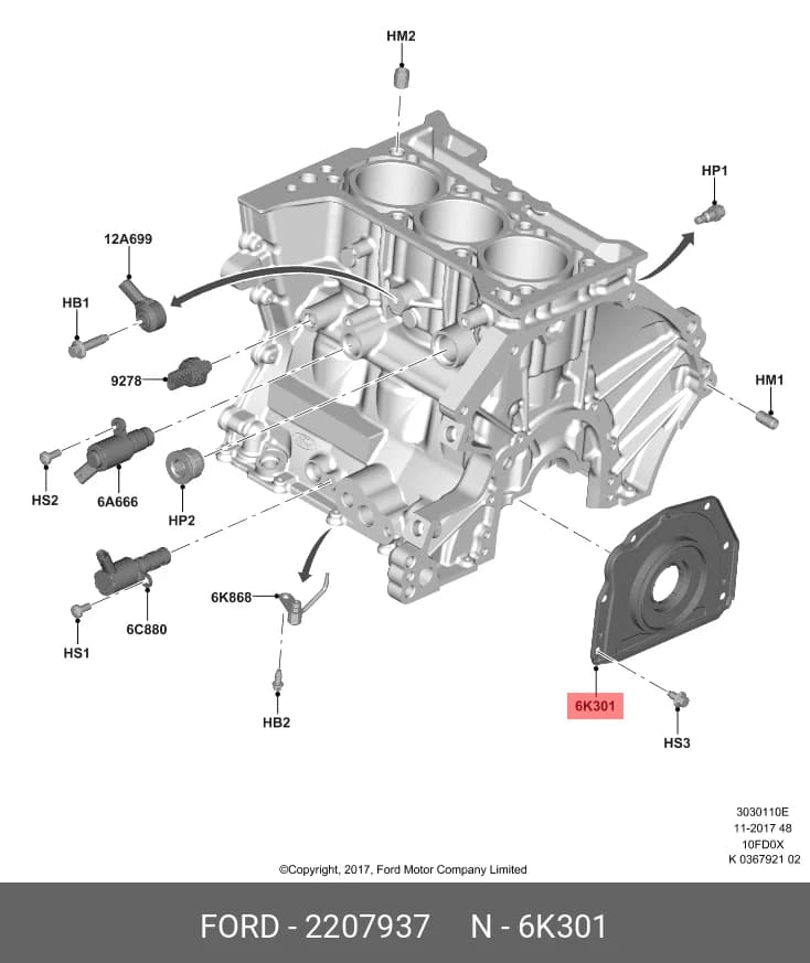 OIL SEAL (CRANKSHAFT REAR) — Gasket