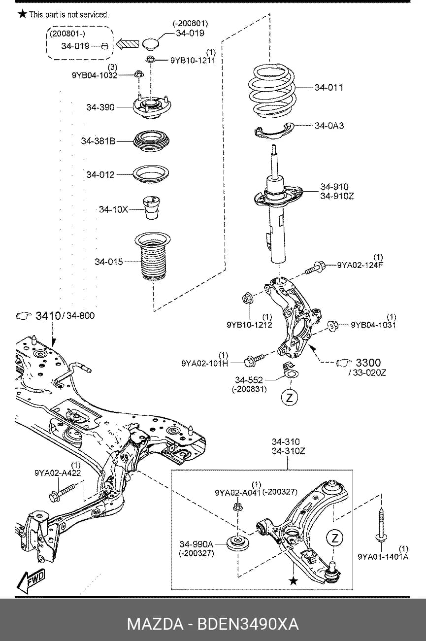 STRUT ASS~Y — Suspension &amp; Frame
