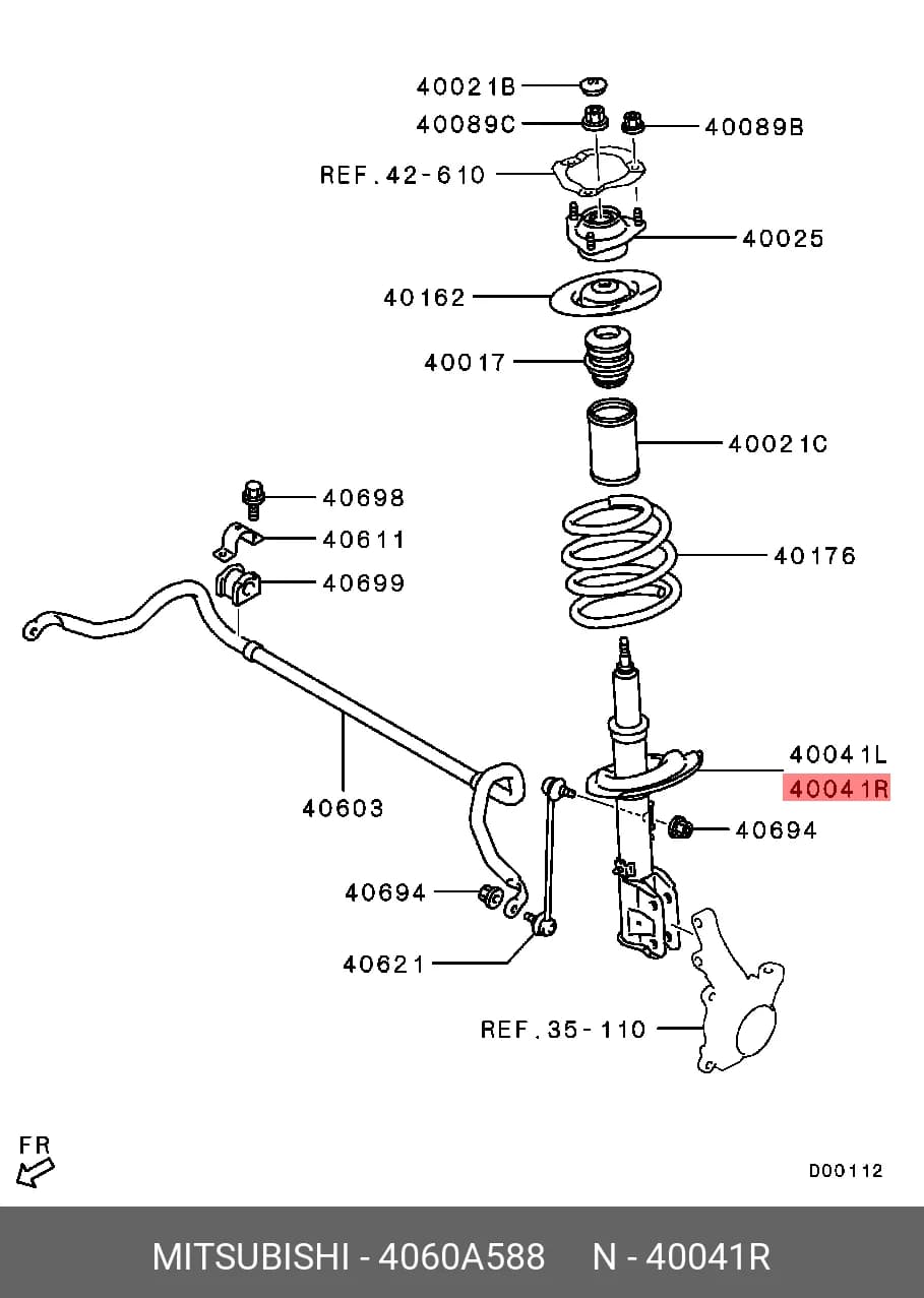 STRUT ASS~Y — Suspension &amp; Frame