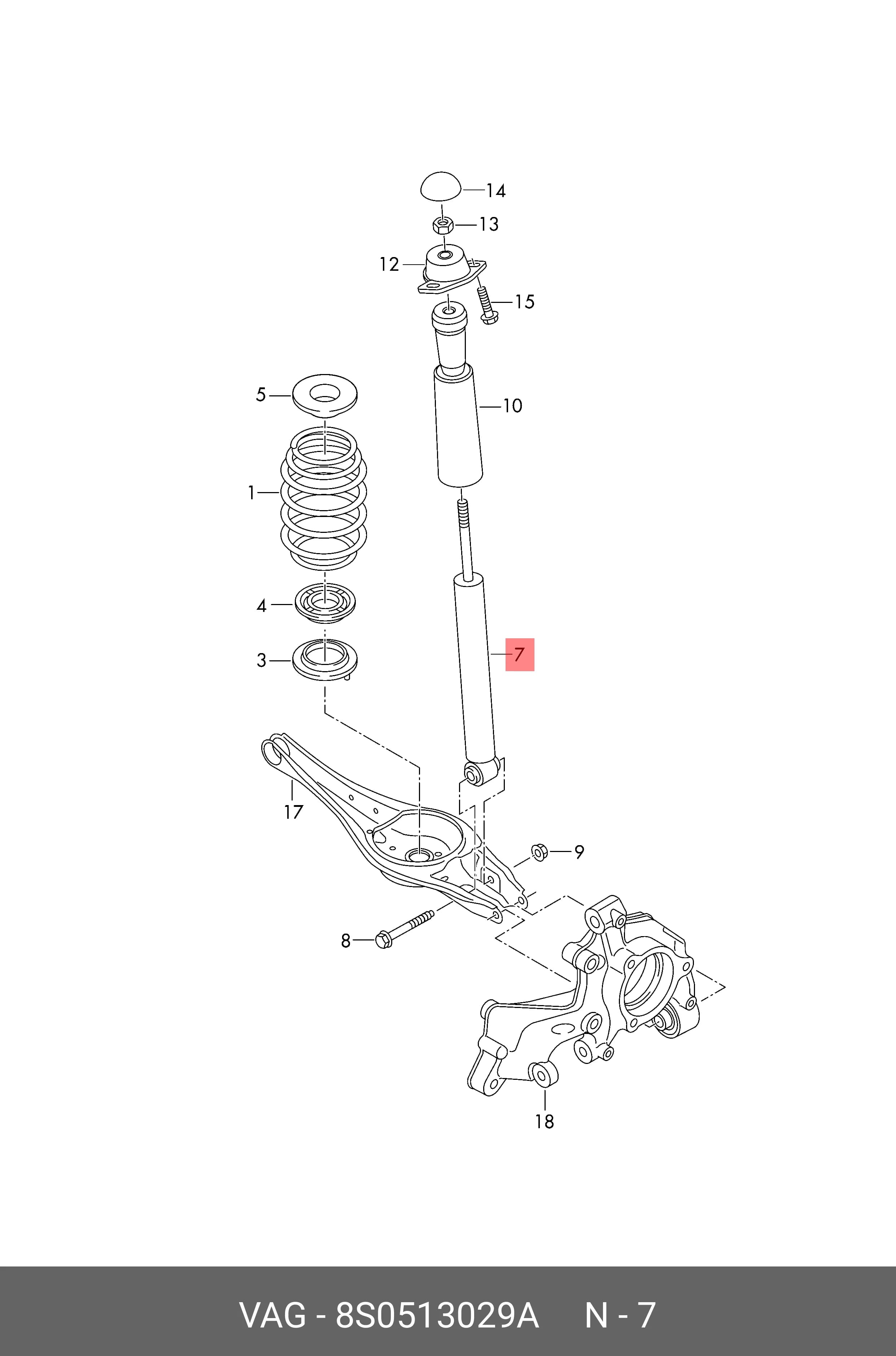 SHOCK ABSORBER — Suspension &amp; Frame