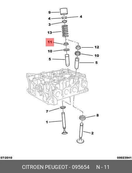 VALVE STEM OIL SEAL — Gasket