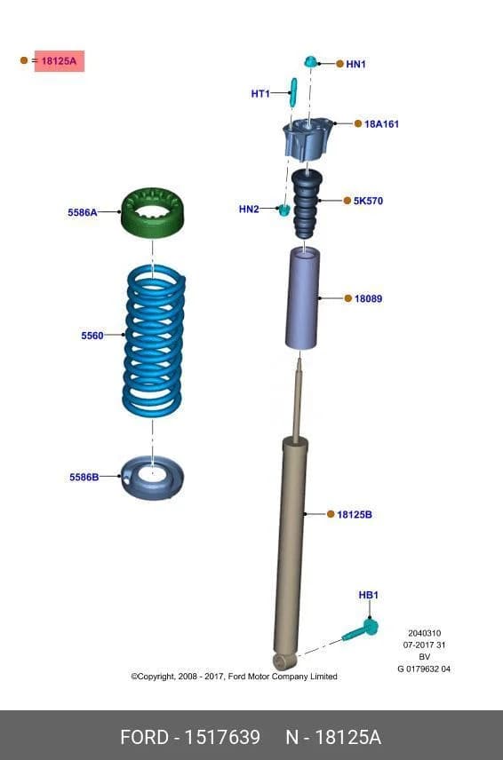SHOCK ABSORBER — Suspension &amp; Frame