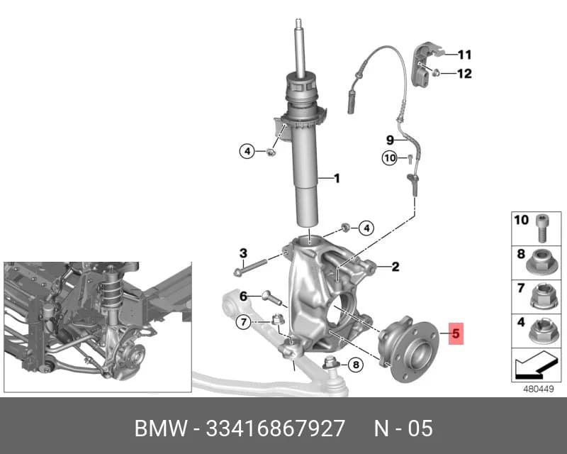 WHEEL HUB — Transmission &amp; Wheel