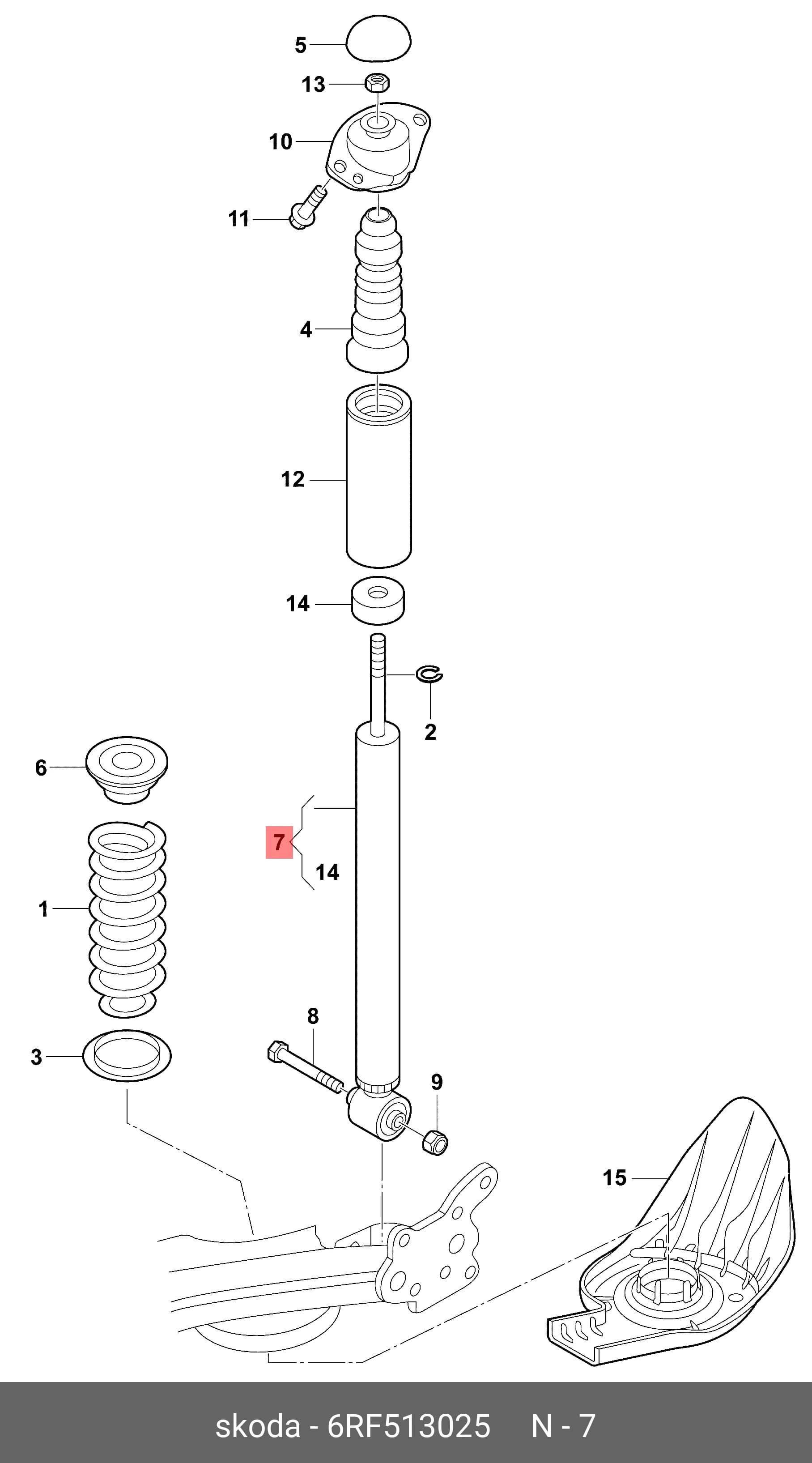 SHOCK ABSORBER — Suspension &amp; Frame