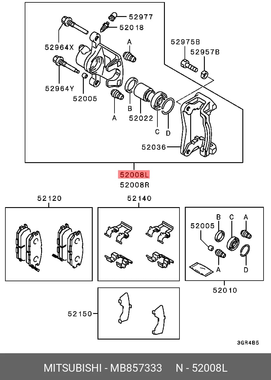 WHEEL CALLIPER ASSY — Caliper Assembly