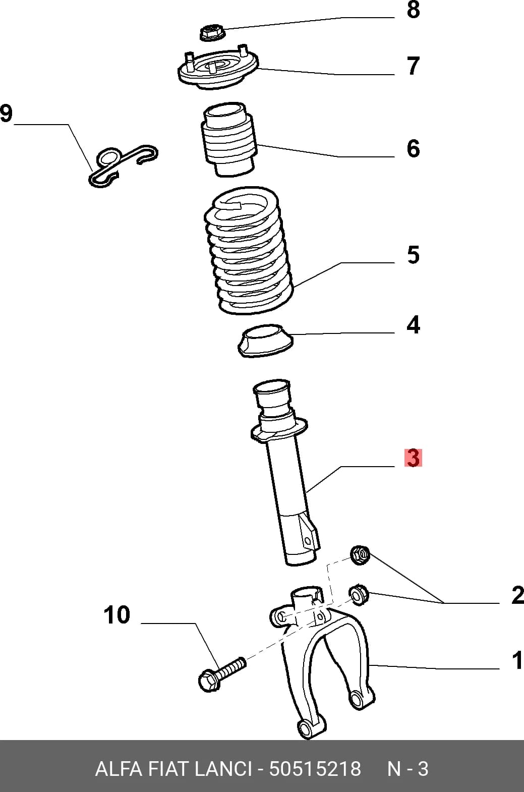 SHOCK ABSORBER — Suspension &amp; Frame