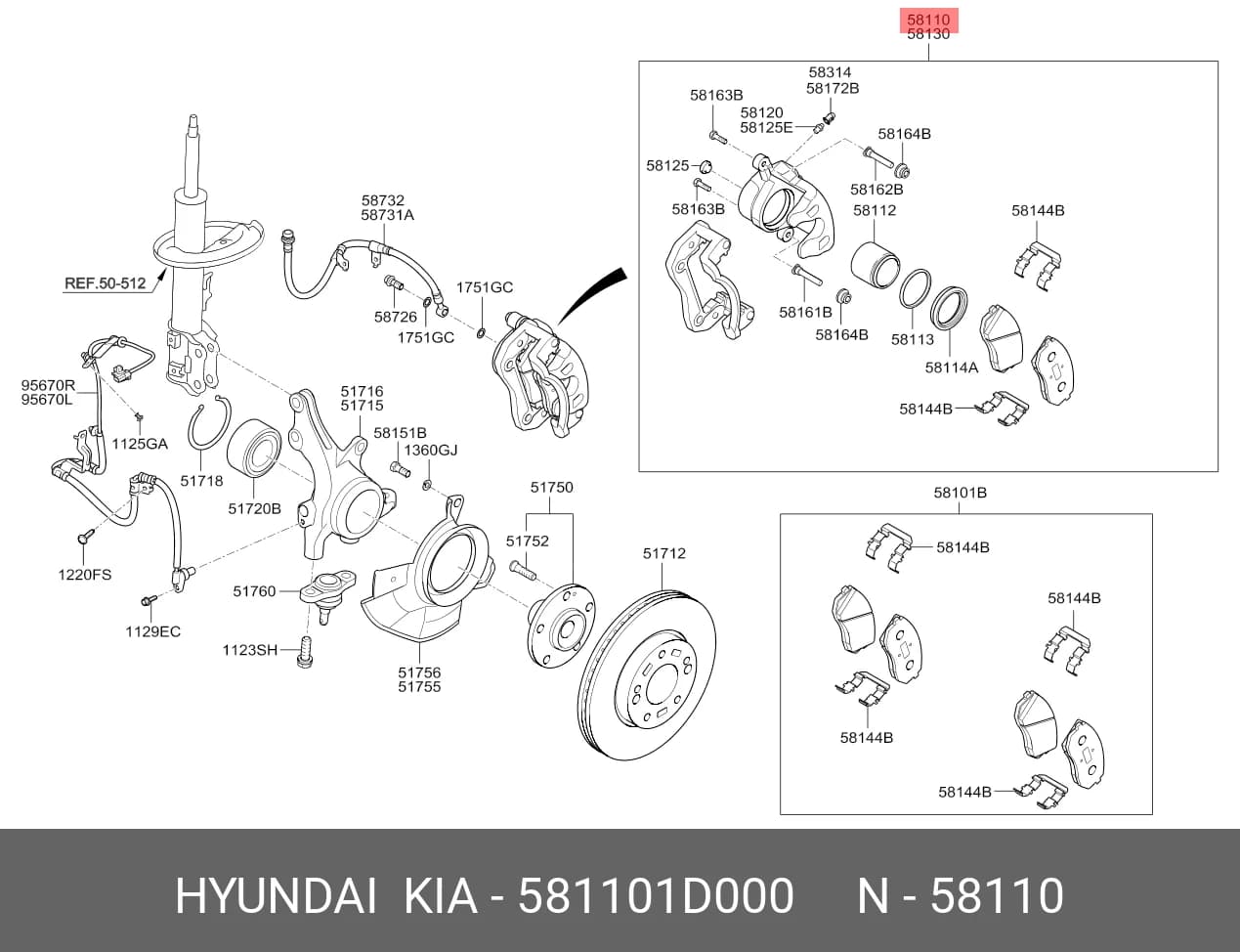 WHEEL CALLIPER ASSY — Caliper Assembly