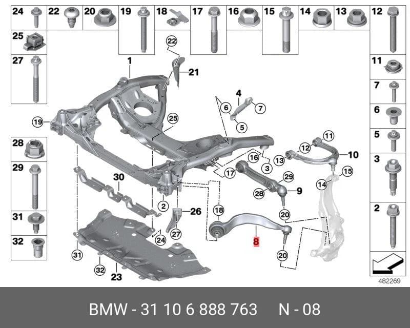 ROD, CONTROL — Suspension &amp; Frame
