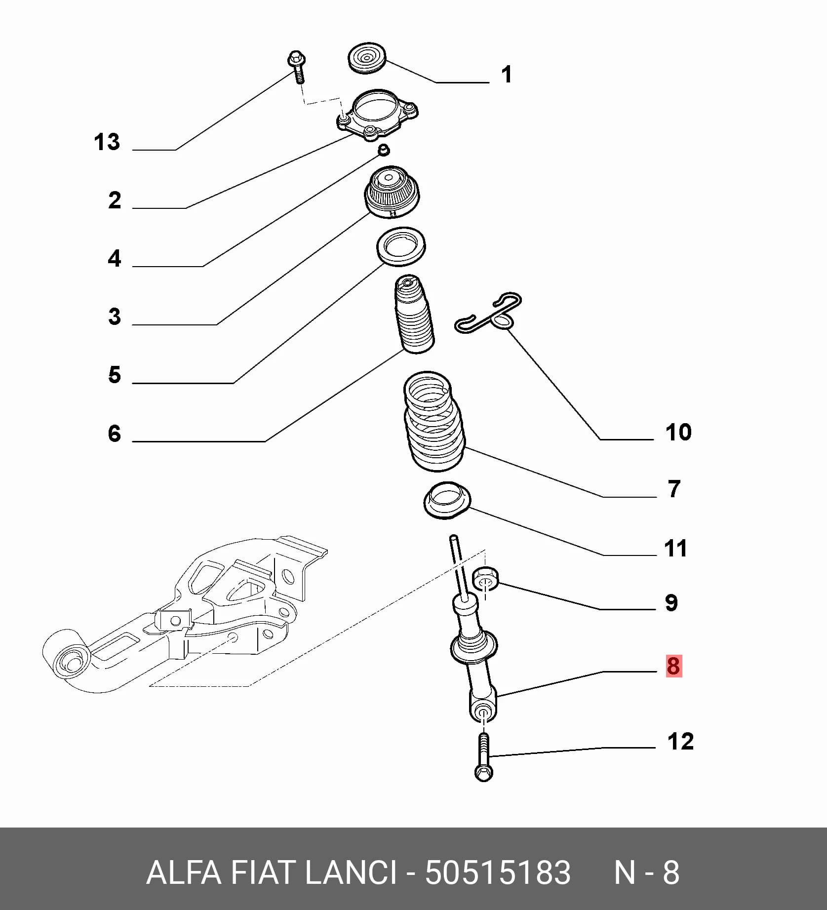 SHOCK ABSORBER — Suspension &amp; Frame