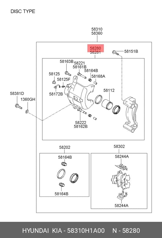 WHEEL CALLIPER ASSY — Caliper Assembly