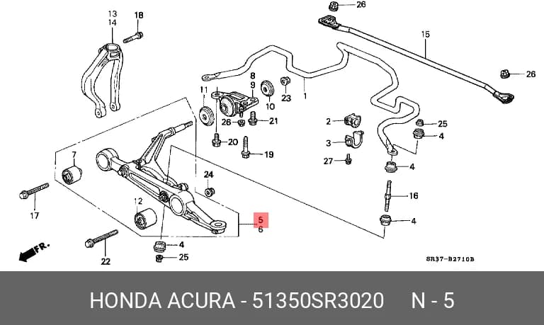 ARM ASSY, SUSPENSION — Suspension &amp; Frame