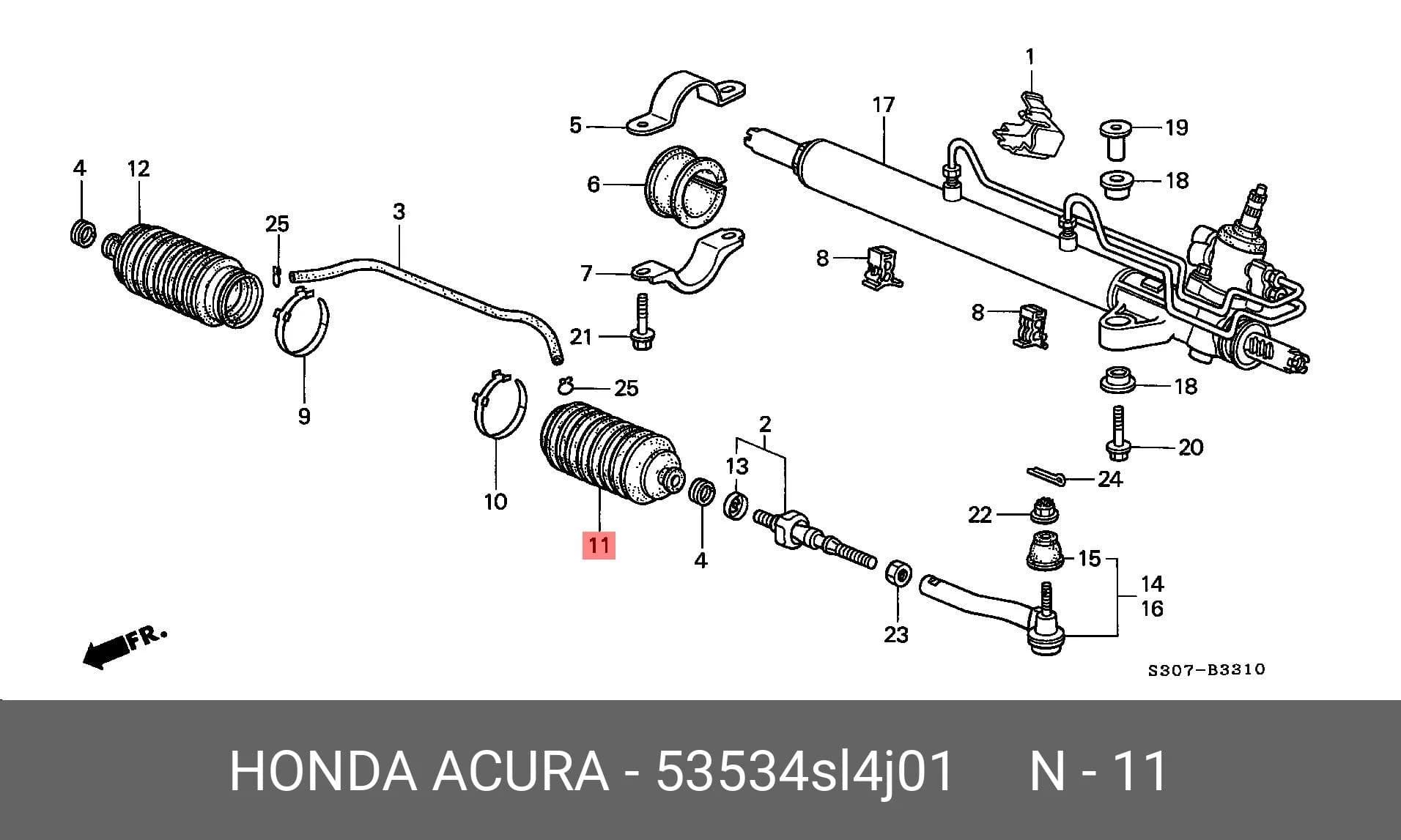 STEERING GEAR BOOT — Steering System