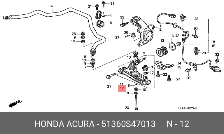 ARM ASSY, SUSPENSION — Suspension &amp; Frame